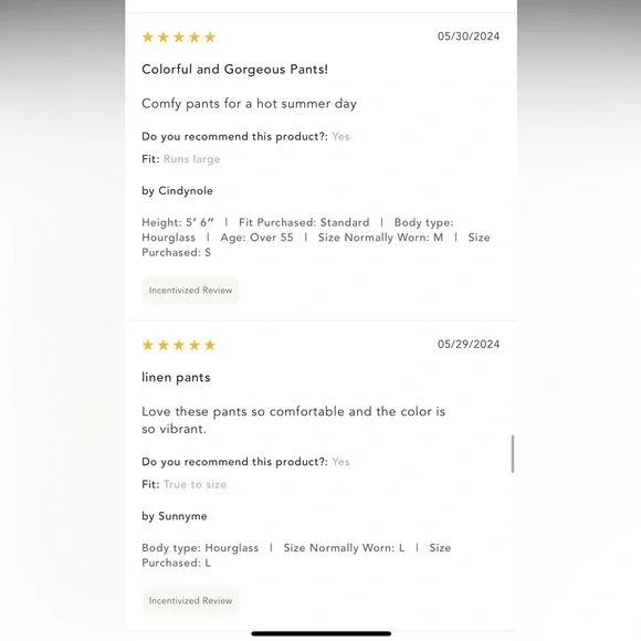 Super chic Anthropologie NWT Set Linen blend generously sized SM top & pants - Picture 10 of 16